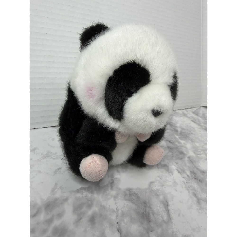 Aurora 5" Precious Panda 16825 Plush Stuffed Animal Toy New W/ Tags Pink Cheeks - Picture 7 of 8